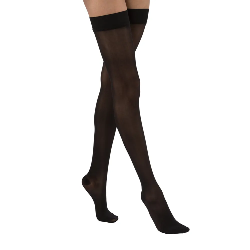 JOBST UltraSheer Compression Stockings 20-30 mmHg Thigh High Silicone Dot Band Closed Toe