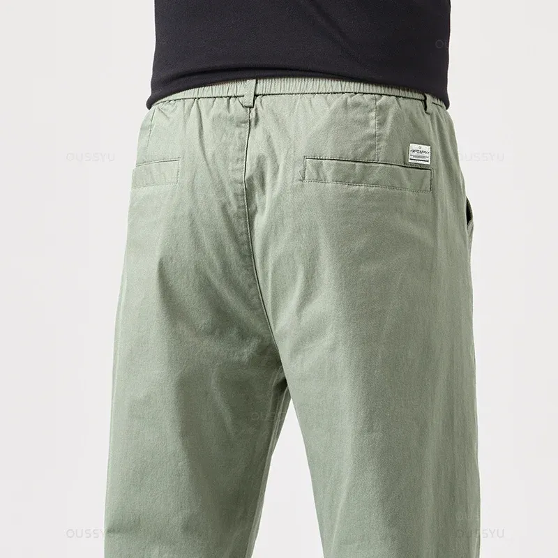 Khaki cotton trousers/pants - Tom