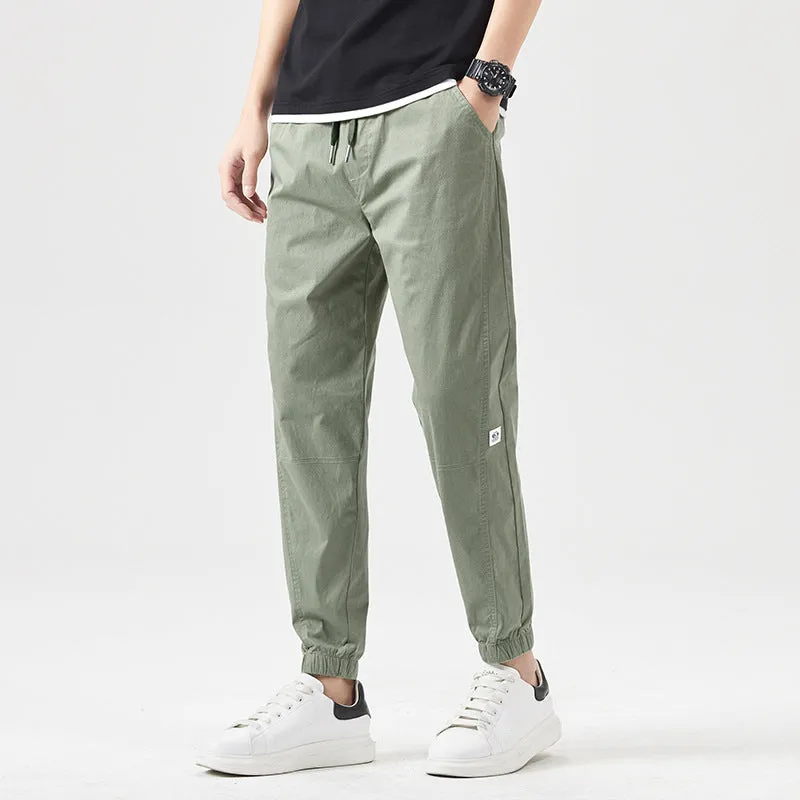 Khaki cotton trousers/pants - Tom