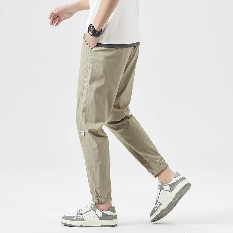 Khaki cotton trousers/pants - Tom