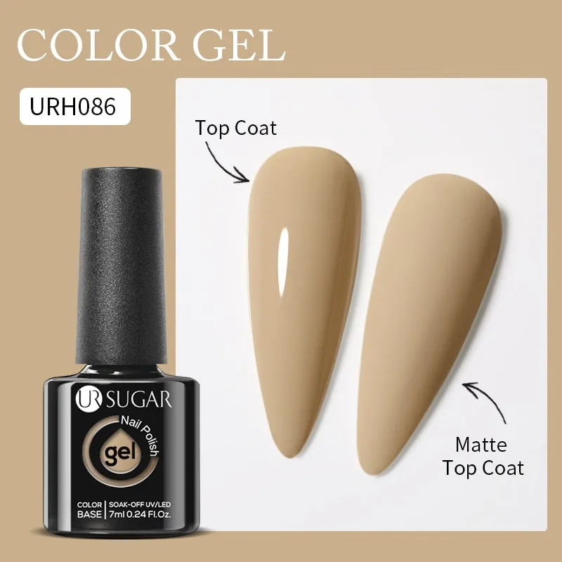 Lady Glams Color Changing Thermal Gel Nail Polish 7ml - Glass Bottle Semi Permanent Temperature Color Changing Glitter