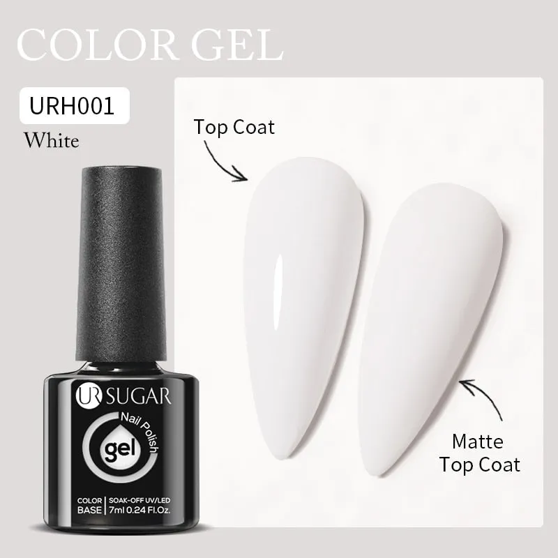 Lady Glams Color Changing Thermal Gel Nail Polish 7ml - Glass Bottle Semi Permanent Temperature Color Changing Glitter