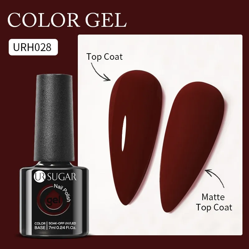 Lady Glams Color Changing Thermal Gel Nail Polish 7ml - Glass Bottle Semi Permanent Temperature Color Changing Glitter