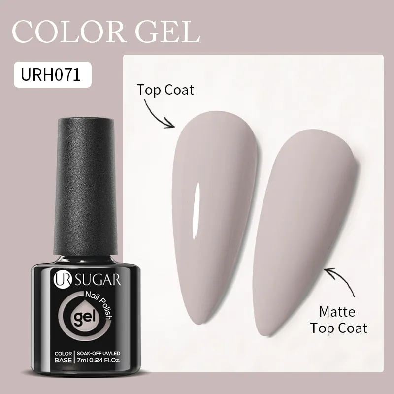 Lady Glams Color Changing Thermal Gel Nail Polish 7ml - Glass Bottle Semi Permanent Temperature Color Changing Glitter