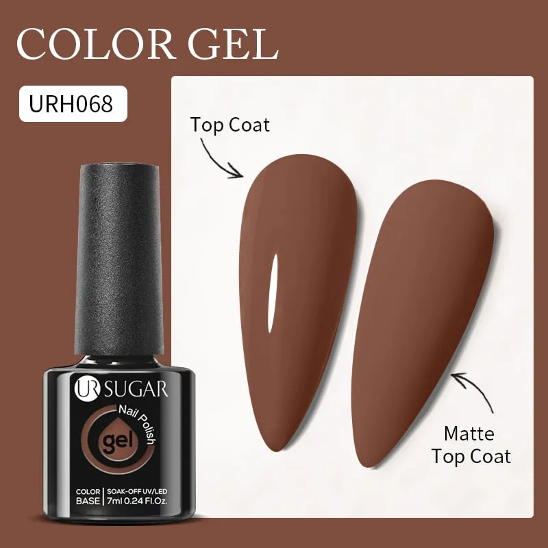 Lady Glams Color Changing Thermal Gel Nail Polish 7ml - Glass Bottle Semi Permanent Temperature Color Changing Glitter