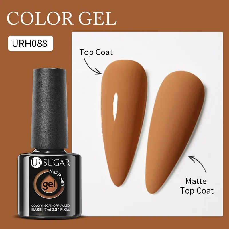 Lady Glams Color Changing Thermal Gel Nail Polish 7ml - Glass Bottle Semi Permanent Temperature Color Changing Glitter