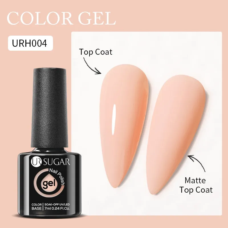 Lady Glams Color Changing Thermal Gel Nail Polish 7ml - Glass Bottle Semi Permanent Temperature Color Changing Glitter