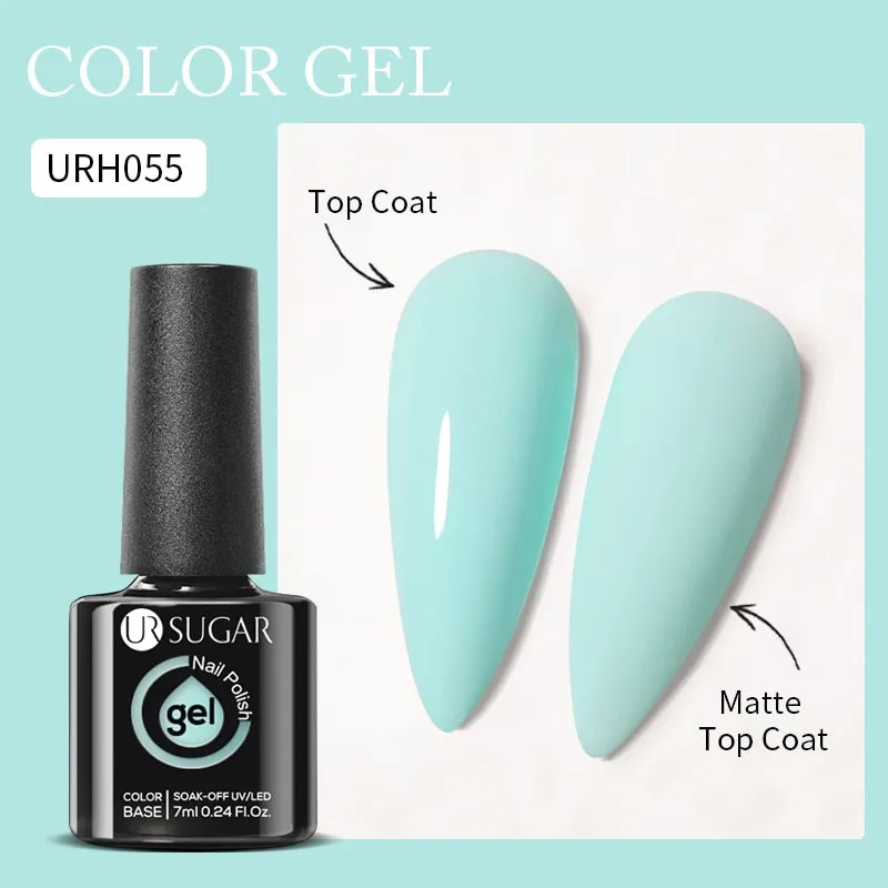 Lady Glams Color Changing Thermal Gel Nail Polish 7ml - Glass Bottle Semi Permanent Temperature Color Changing Glitter