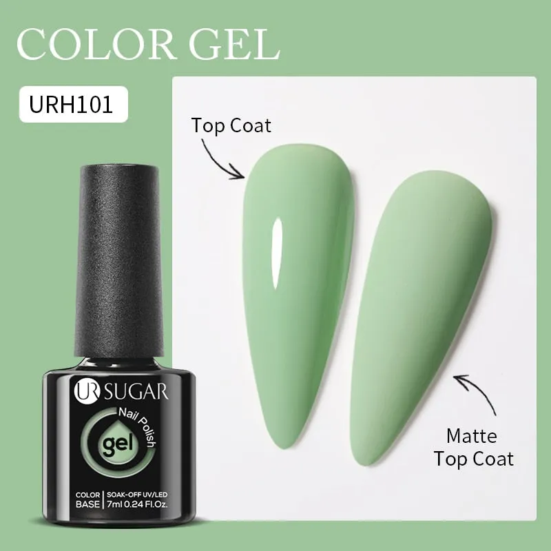 Lady Glams Color Changing Thermal Gel Nail Polish 7ml - Glass Bottle Semi Permanent Temperature Color Changing Glitter