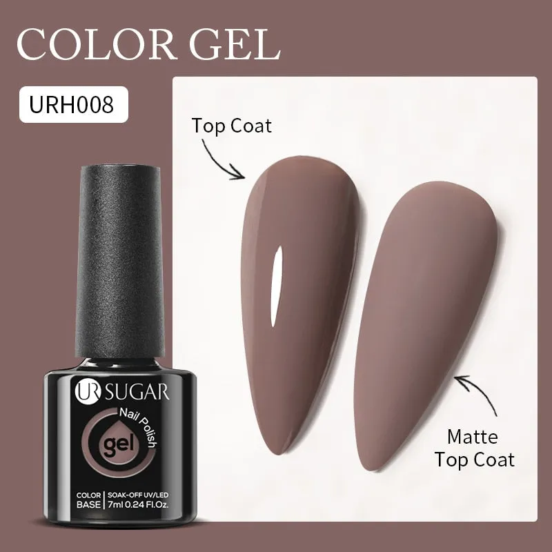 Lady Glams Color Changing Thermal Gel Nail Polish 7ml - Glass Bottle Semi Permanent Temperature Color Changing Glitter