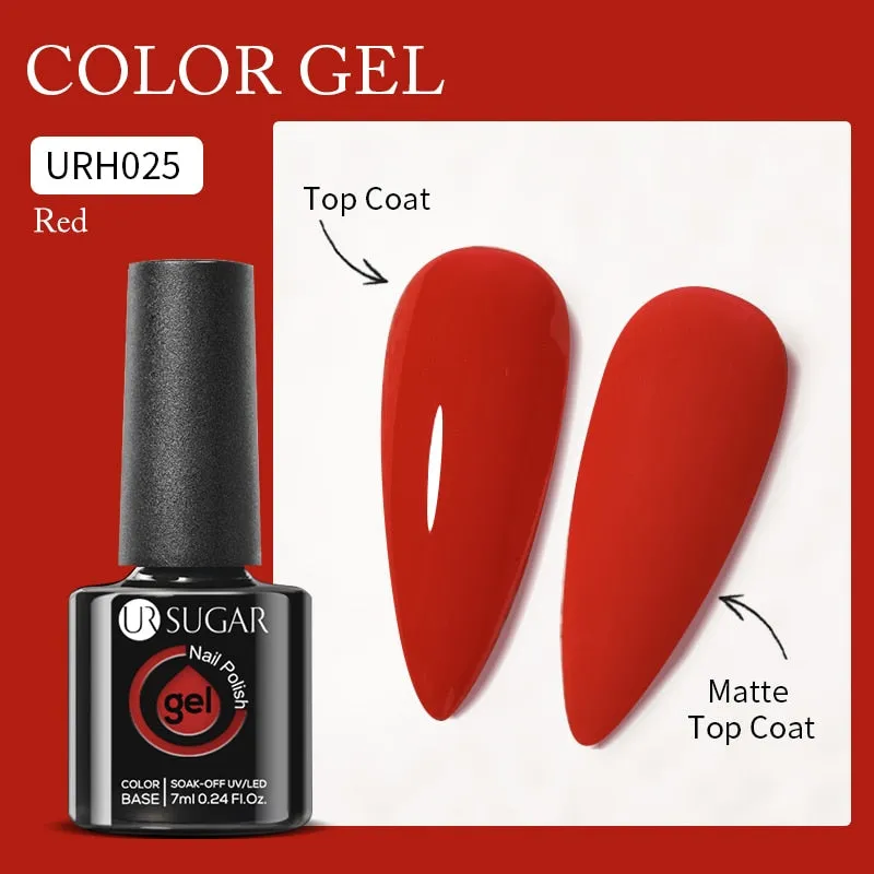 Lady Glams Color Changing Thermal Gel Nail Polish 7ml - Glass Bottle Semi Permanent Temperature Color Changing Glitter