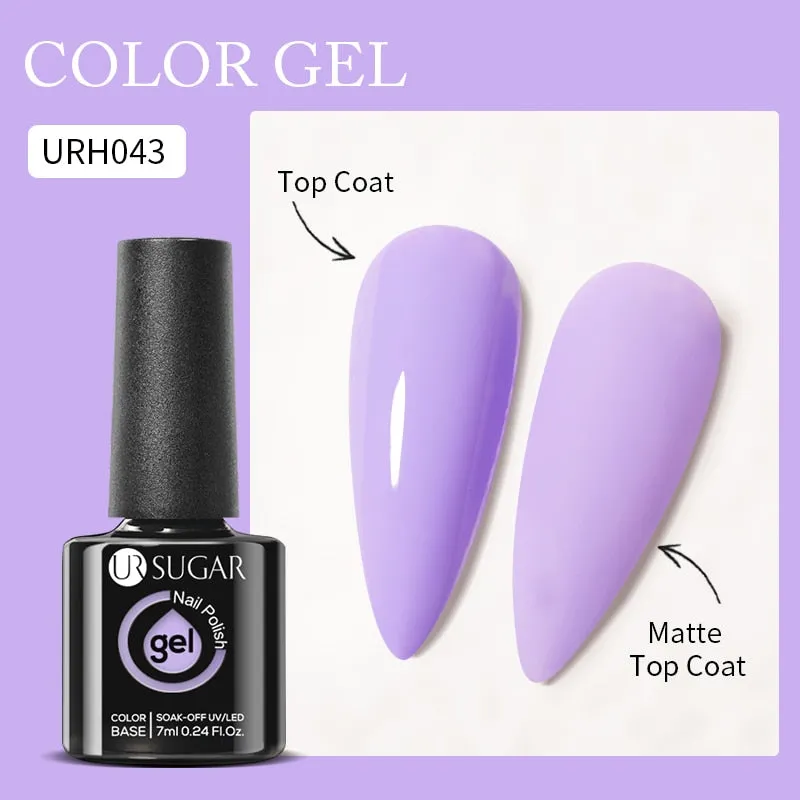 Lady Glams Color Changing Thermal Gel Nail Polish 7ml - Glass Bottle Semi Permanent Temperature Color Changing Glitter