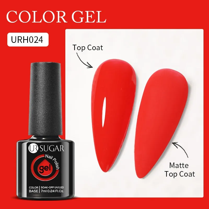Lady Glams Color Changing Thermal Gel Nail Polish 7ml - Glass Bottle Semi Permanent Temperature Color Changing Glitter