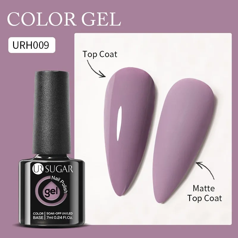 Lady Glams Color Changing Thermal Gel Nail Polish 7ml - Glass Bottle Semi Permanent Temperature Color Changing Glitter