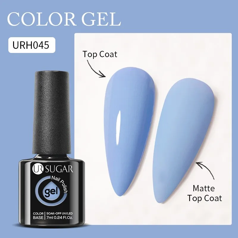 Lady Glams Color Changing Thermal Gel Nail Polish 7ml - Glass Bottle Semi Permanent Temperature Color Changing Glitter