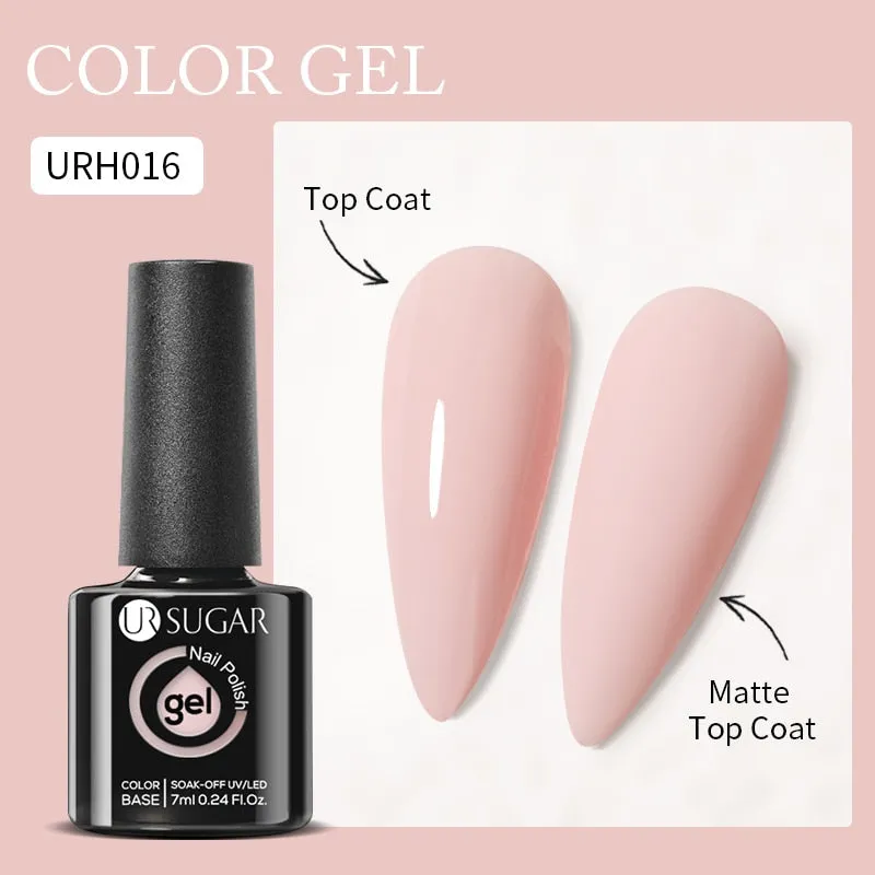 Lady Glams Color Changing Thermal Gel Nail Polish 7ml - Glass Bottle Semi Permanent Temperature Color Changing Glitter