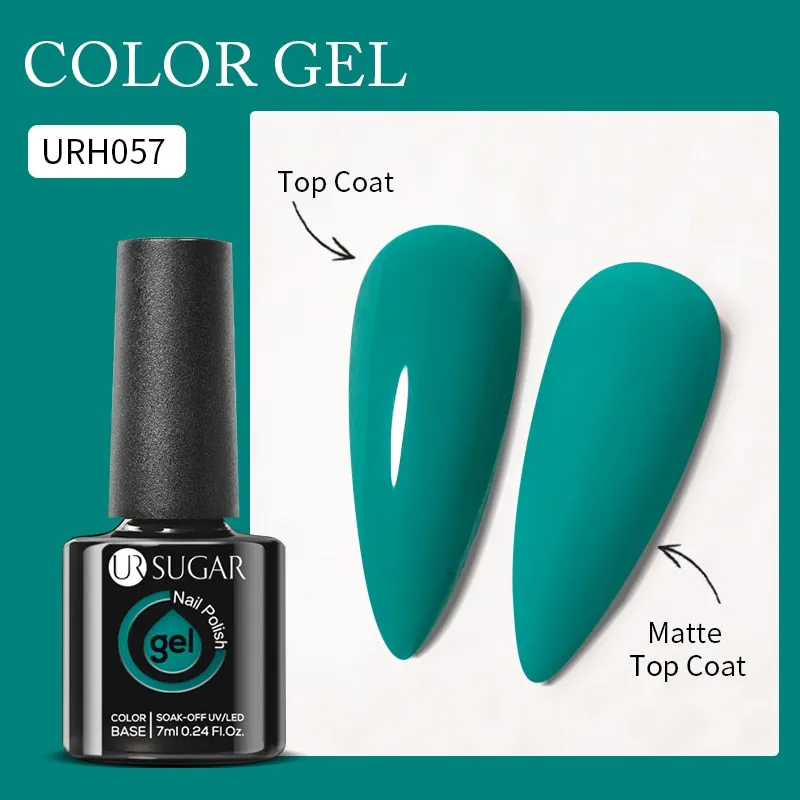 Lady Glams Color Changing Thermal Gel Nail Polish 7ml - Glass Bottle Semi Permanent Temperature Color Changing Glitter