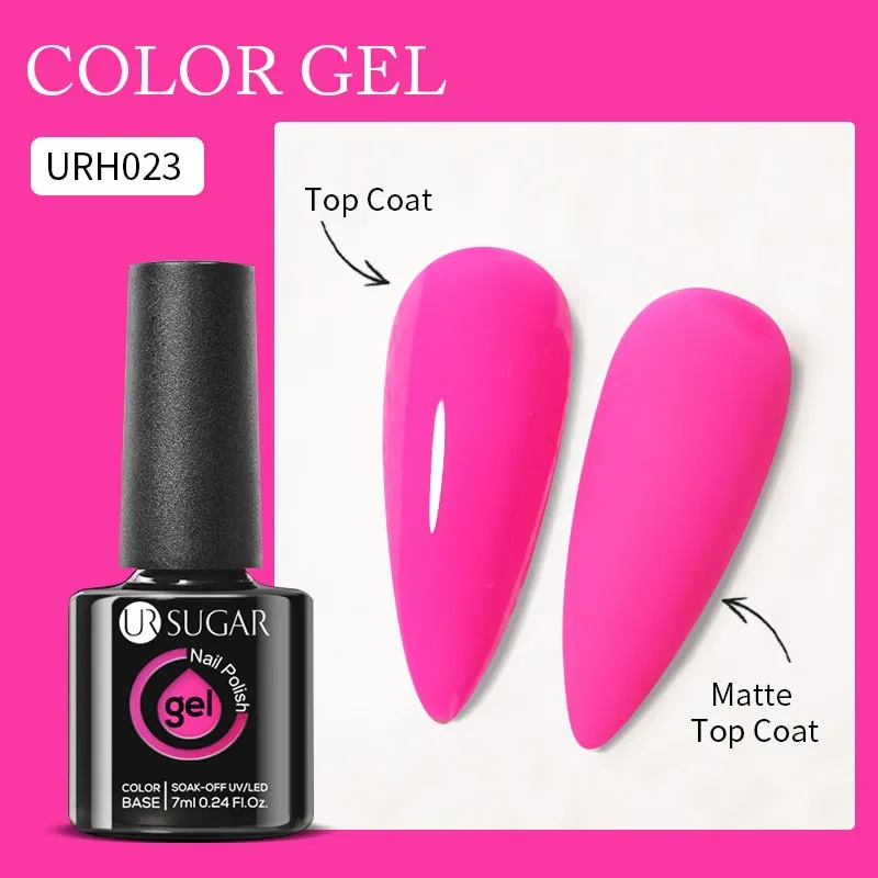 Lady Glams Color Changing Thermal Gel Nail Polish 7ml - Glass Bottle Semi Permanent Temperature Color Changing Glitter