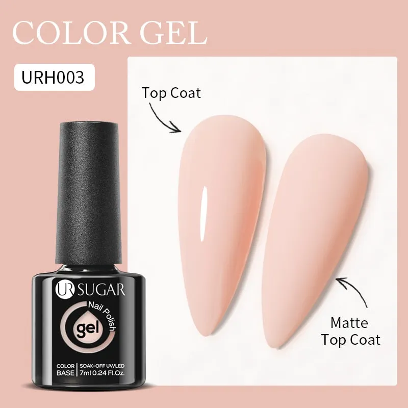 Lady Glams Color Changing Thermal Gel Nail Polish 7ml - Glass Bottle Semi Permanent Temperature Color Changing Glitter