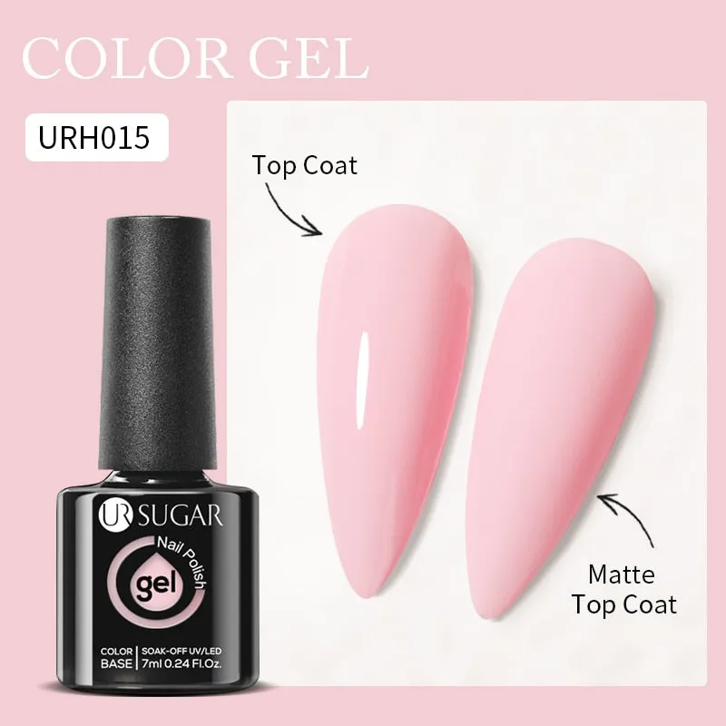 Lady Glams Color Changing Thermal Gel Nail Polish 7ml - Glass Bottle Semi Permanent Temperature Color Changing Glitter