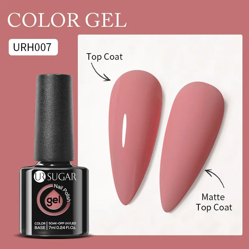 Lady Glams Color Changing Thermal Gel Nail Polish 7ml - Glass Bottle Semi Permanent Temperature Color Changing Glitter