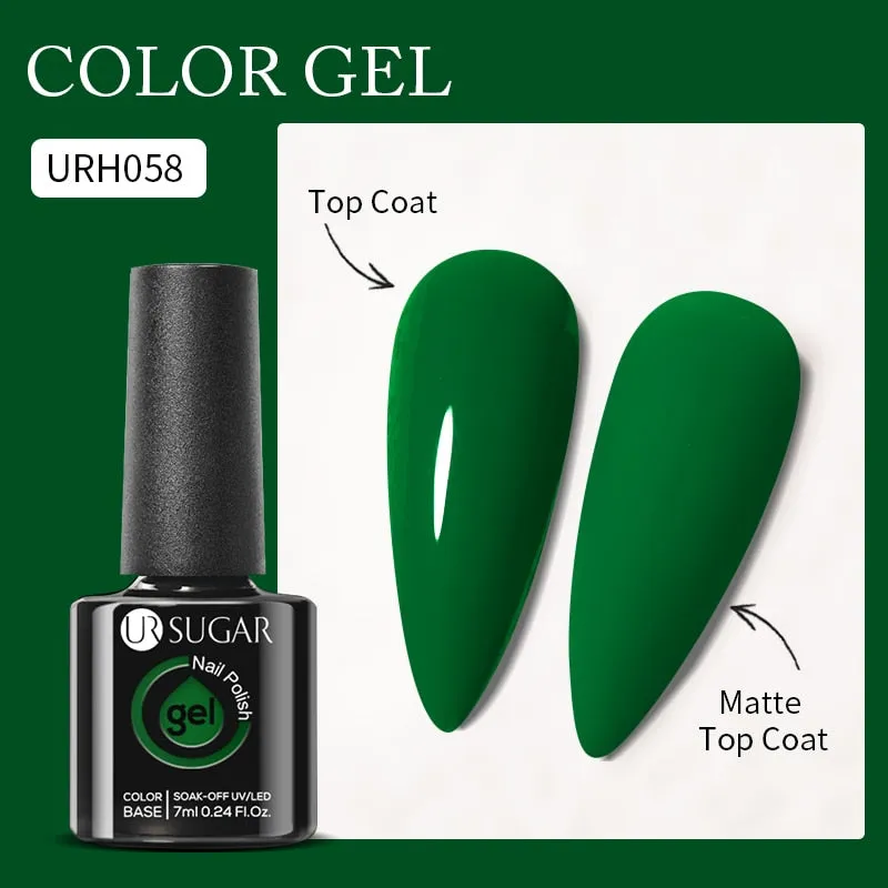 Lady Glams Color Changing Thermal Gel Nail Polish 7ml - Glass Bottle Semi Permanent Temperature Color Changing Glitter