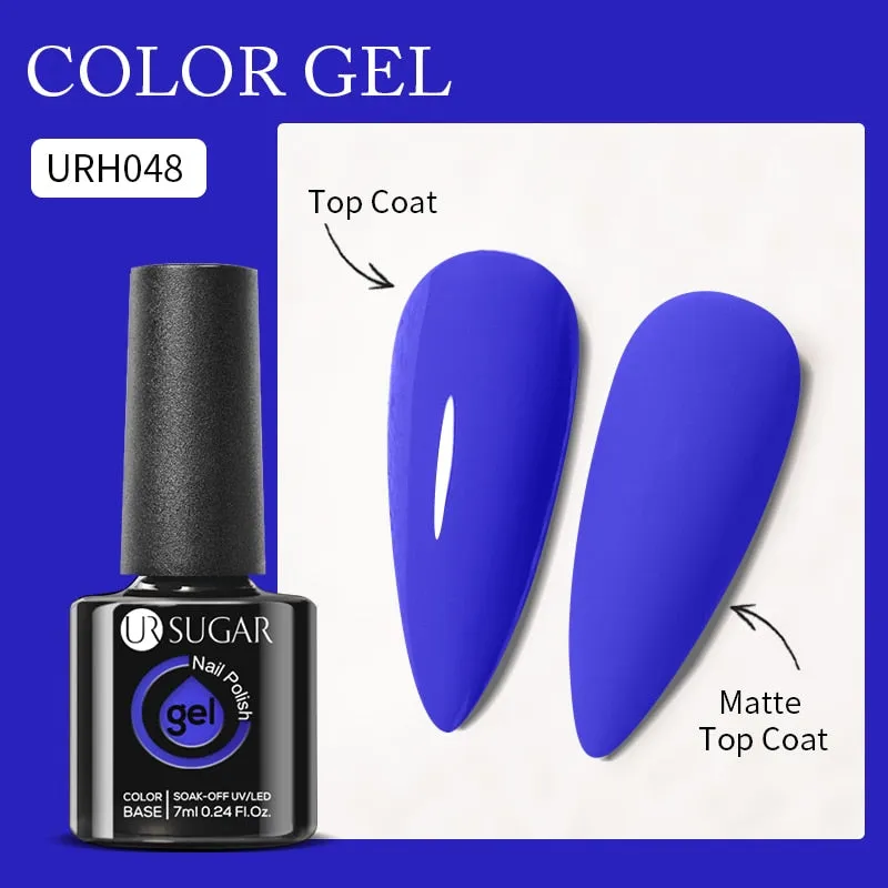 Lady Glams Color Changing Thermal Gel Nail Polish 7ml - Glass Bottle Semi Permanent Temperature Color Changing Glitter
