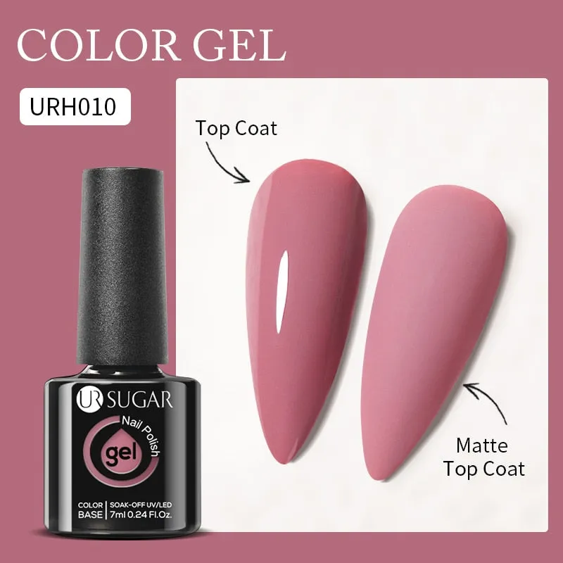 Lady Glams Color Changing Thermal Gel Nail Polish 7ml - Glass Bottle Semi Permanent Temperature Color Changing Glitter
