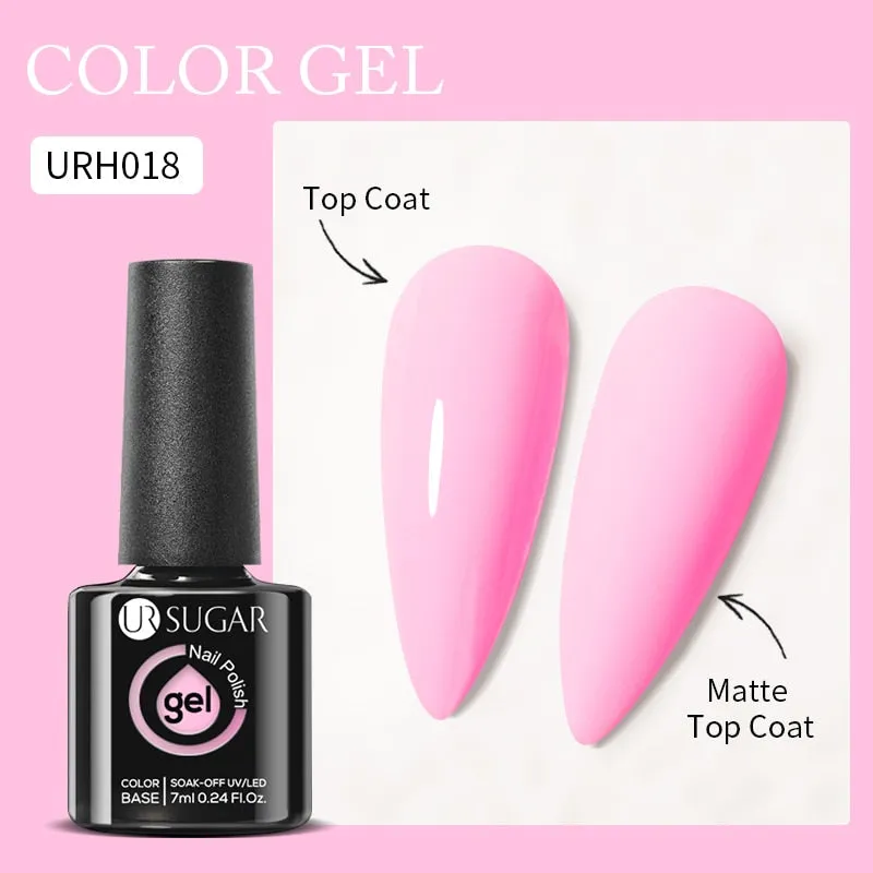 Lady Glams Color Changing Thermal Gel Nail Polish 7ml - Glass Bottle Semi Permanent Temperature Color Changing Glitter