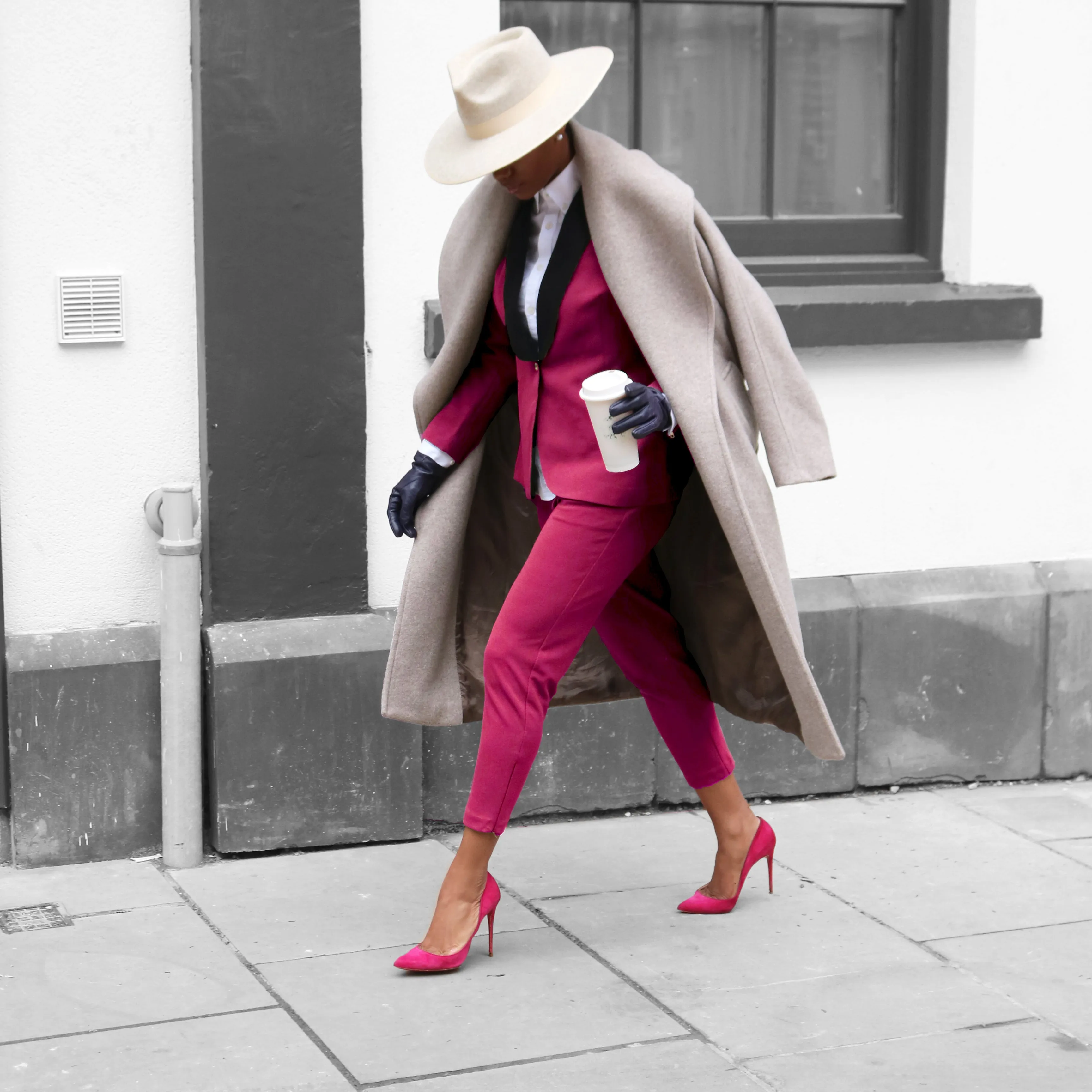 Leggings Suit Pants - Fuchsia