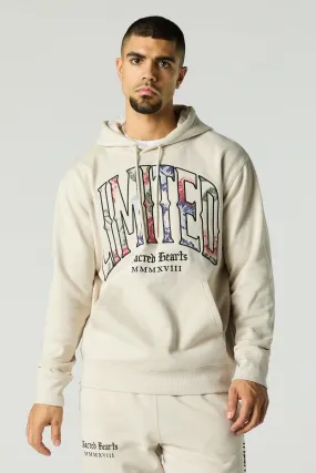 Limited Twill Embroidered Fleece Hoodie