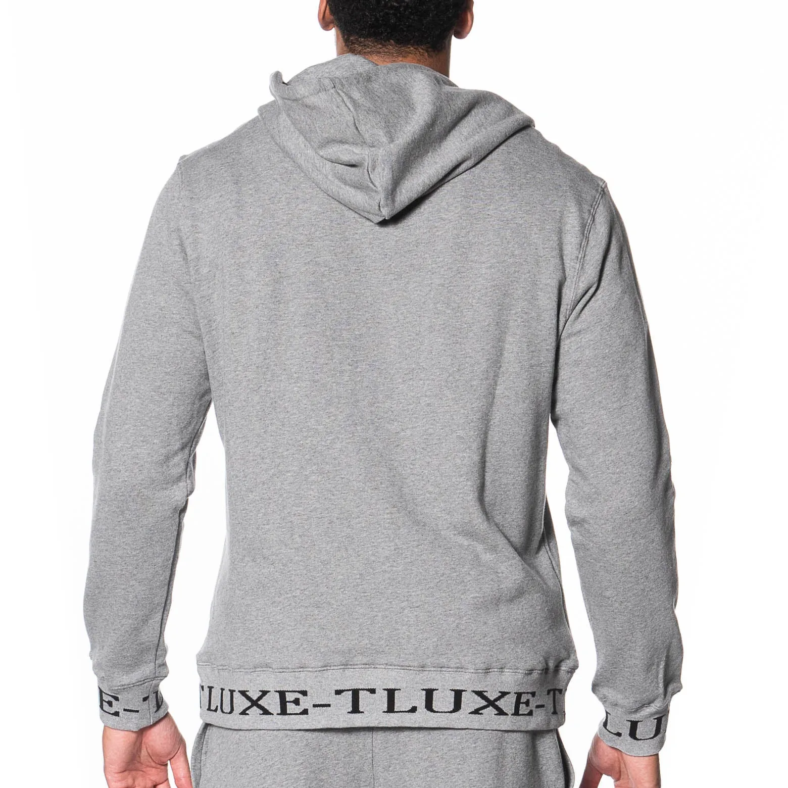 Logo Rib French Terry Pullover Hoodie