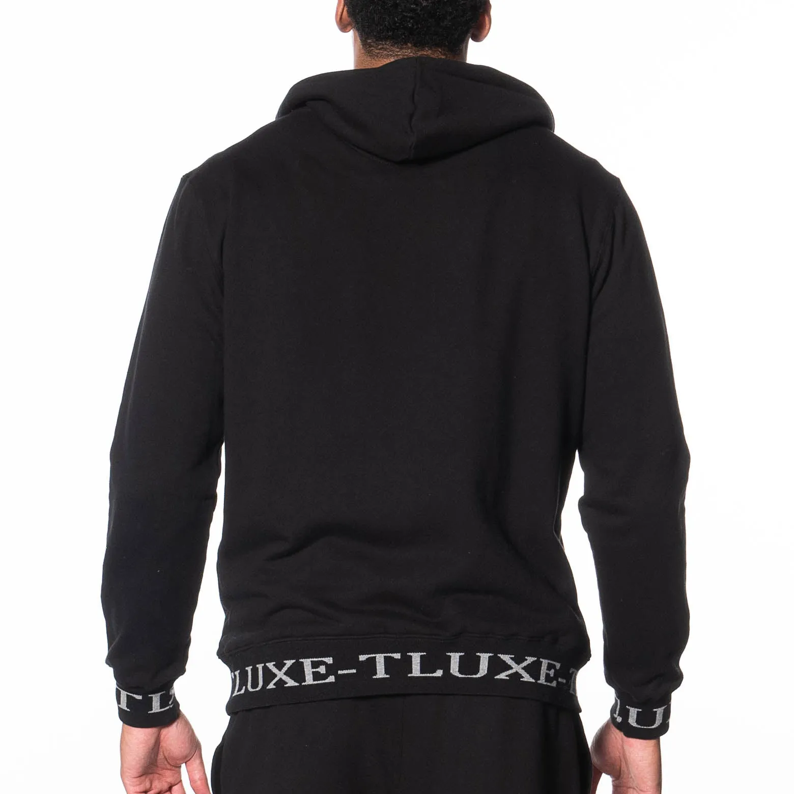 Logo Rib French Terry Pullover Hoodie