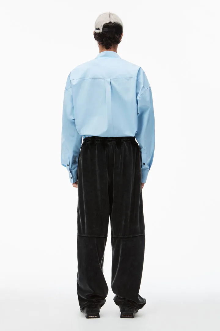 Logo Track Pant In Velour