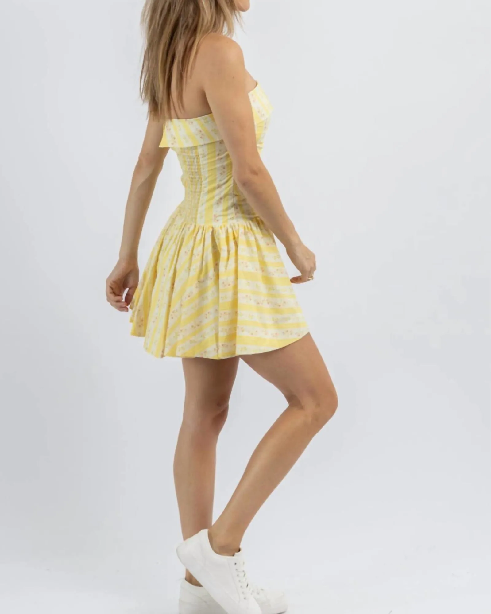 Love Story Mini Dress In Yellow | Yellow
