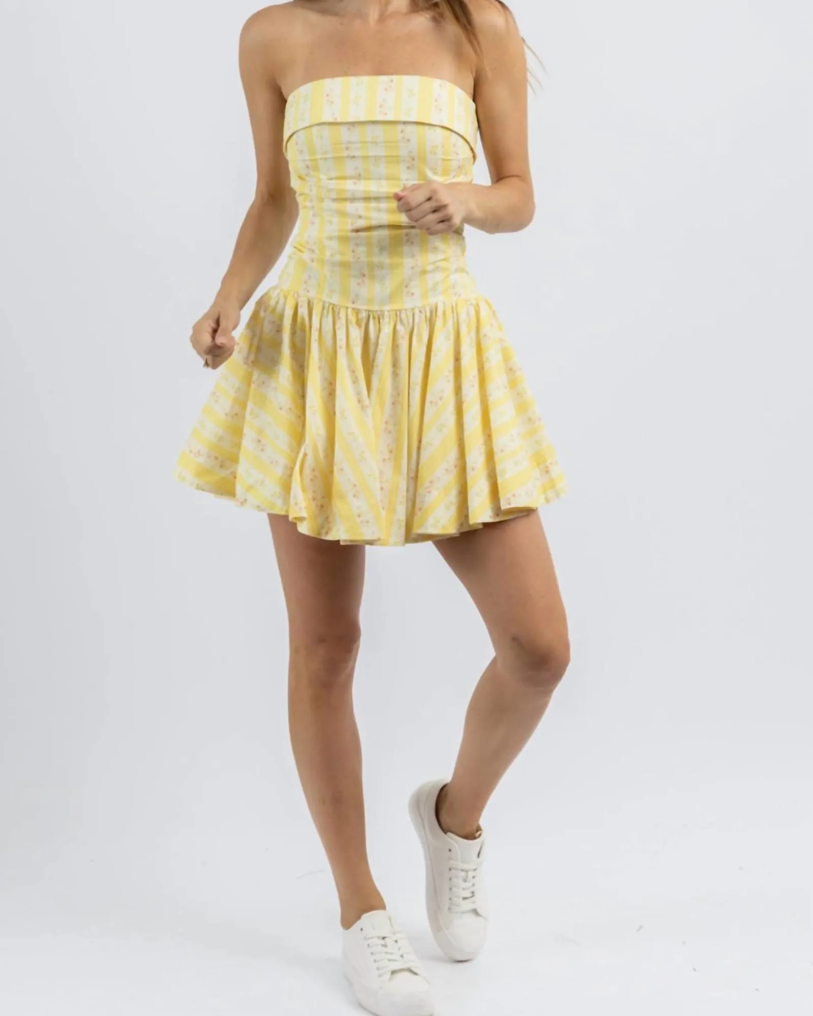Love Story Mini Dress In Yellow | Yellow