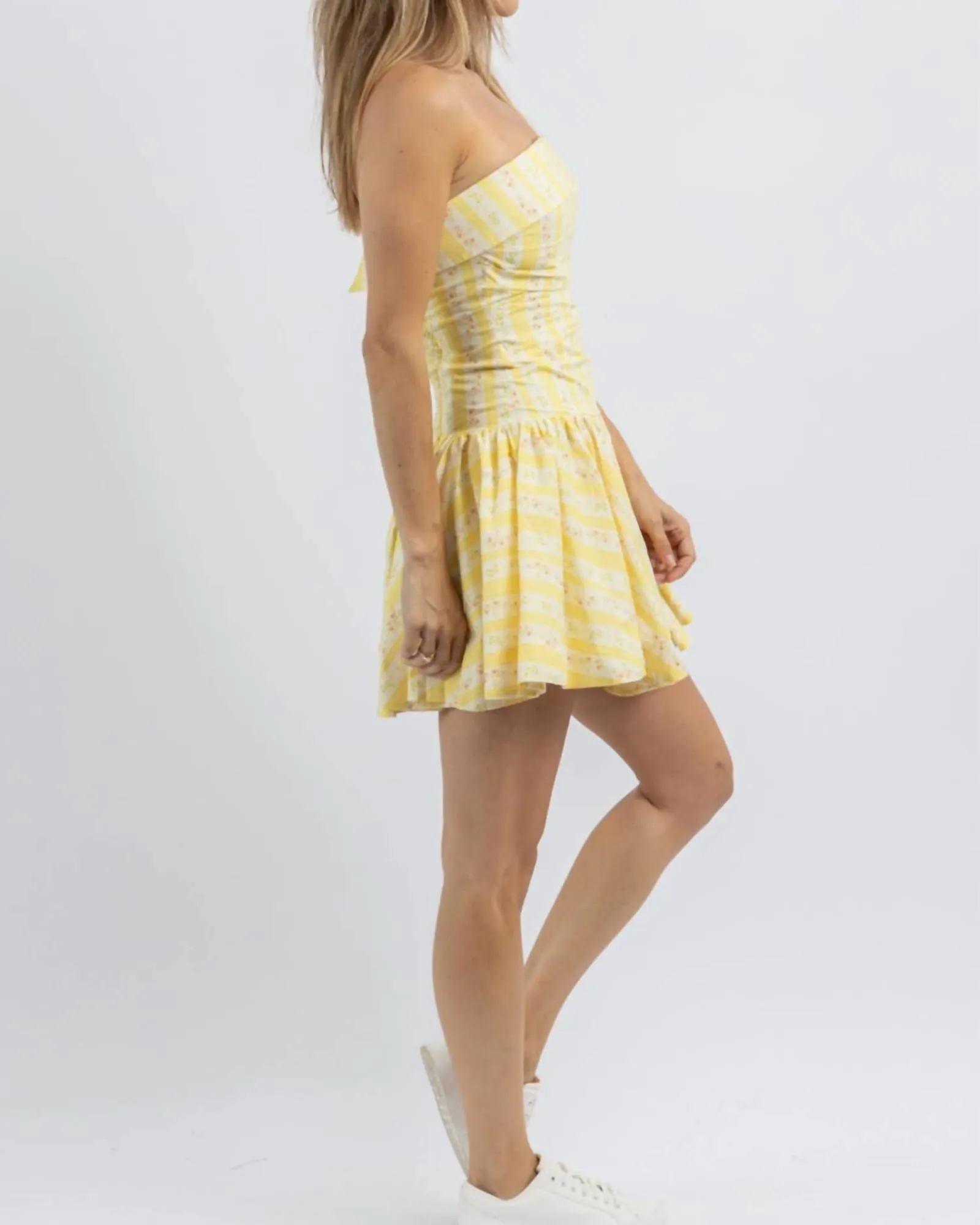 Love Story Mini Dress In Yellow | Yellow