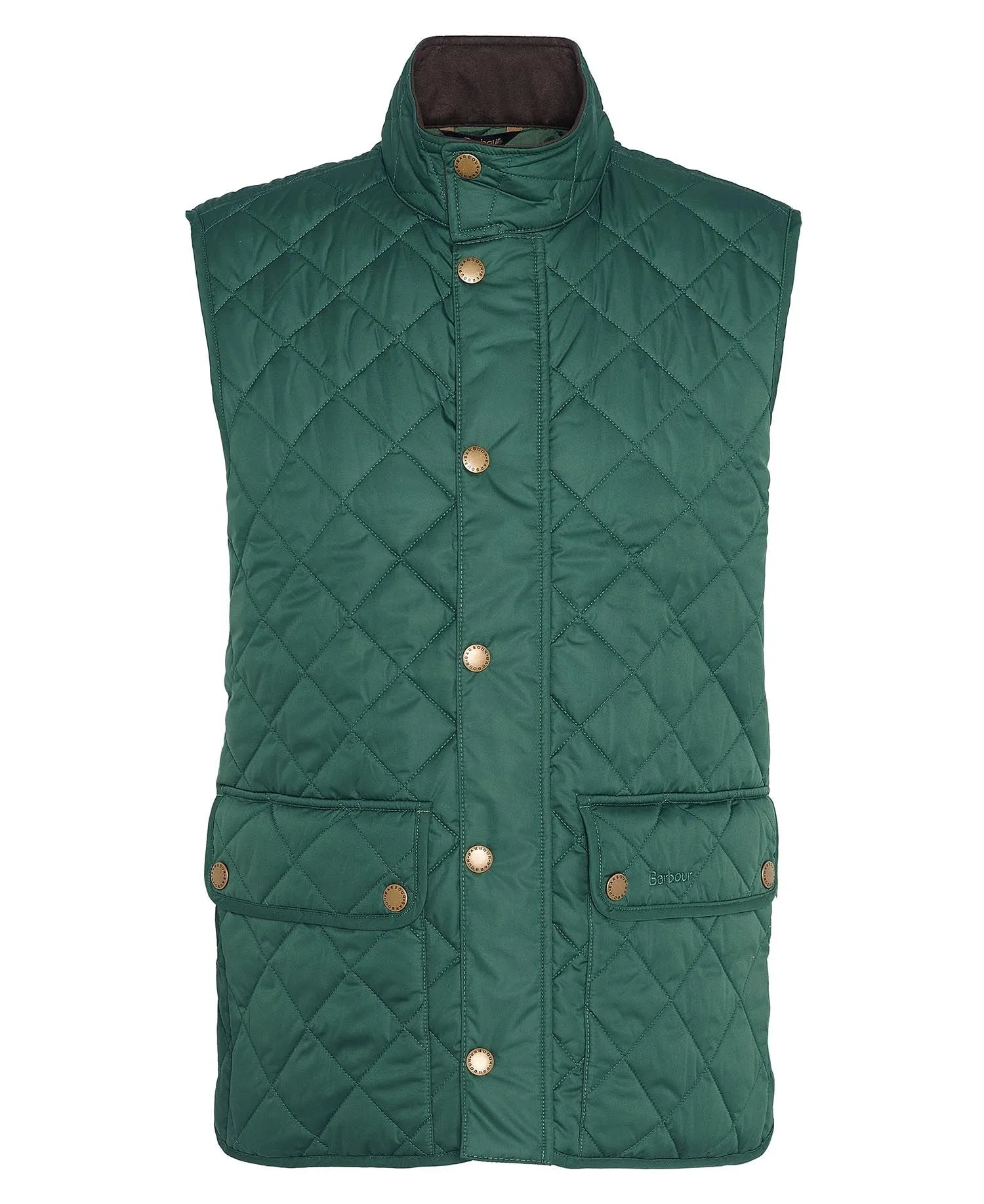 Lowerdale Quilted Gilet-Racing Green