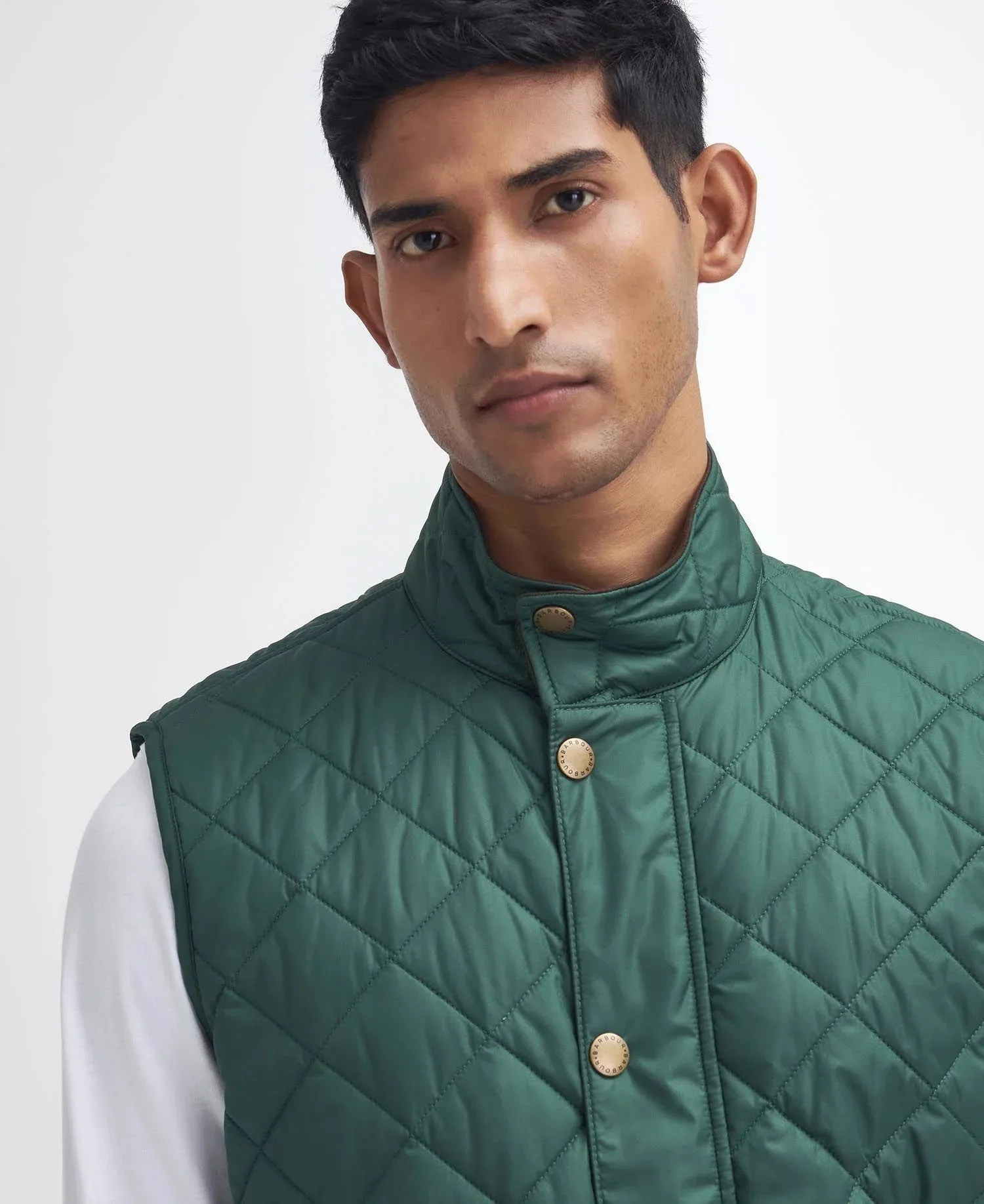 Lowerdale Quilted Gilet-Racing Green