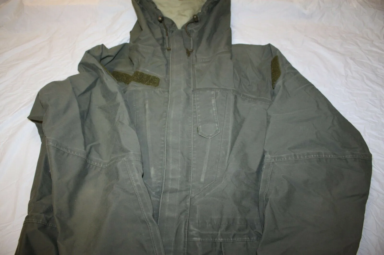 Military Austrian Army Alpine Combat Gore-Tex Jacket Waterproof Sz Small Green