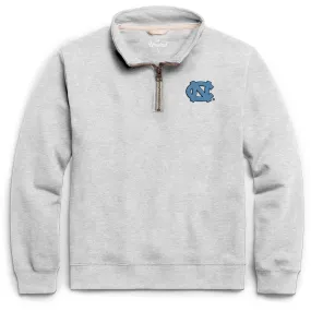 North Carolina Quarter Zip Sweatshirt in Classic Grey with UNC Logo