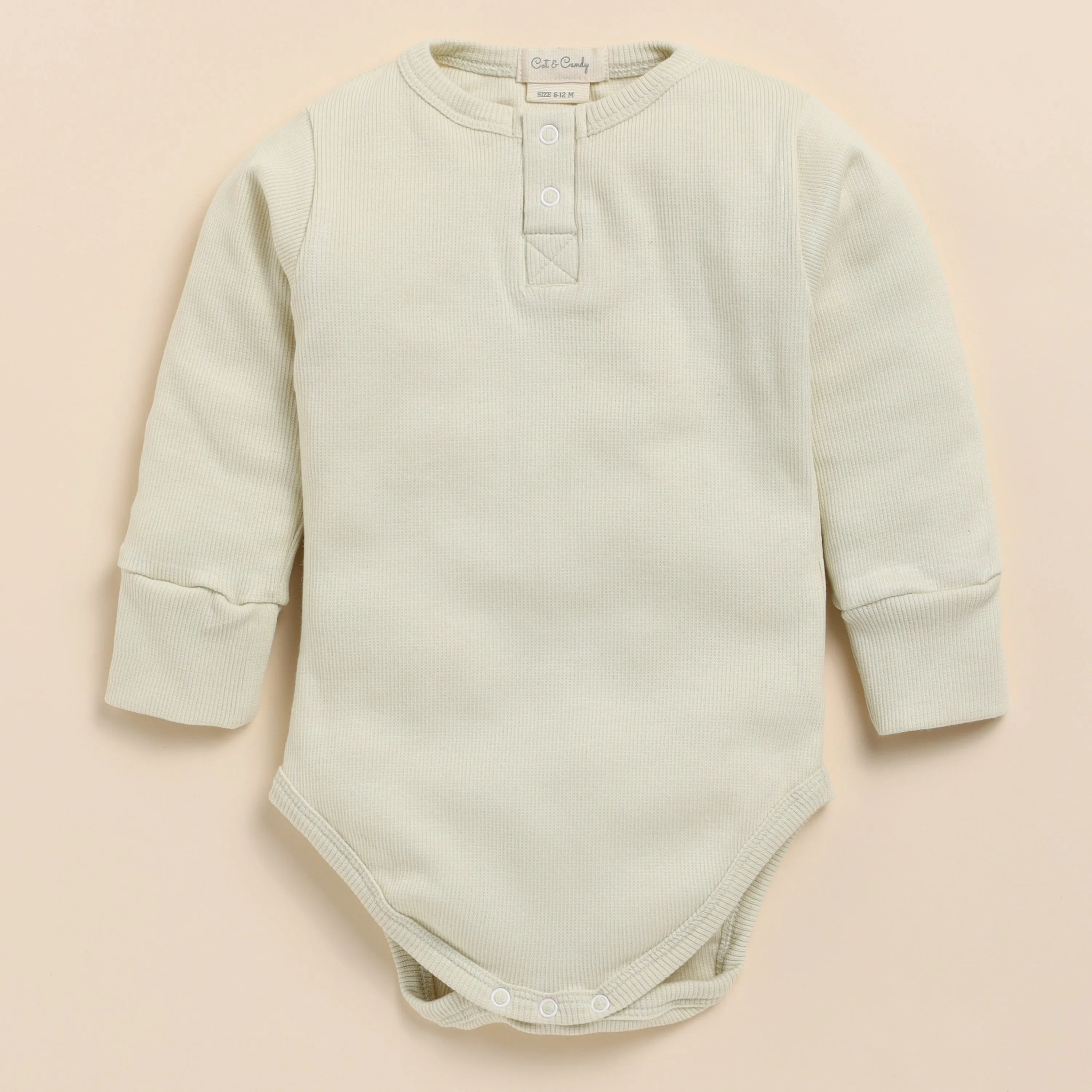 Oatmeal Organic Long Sleeve Bodysuit