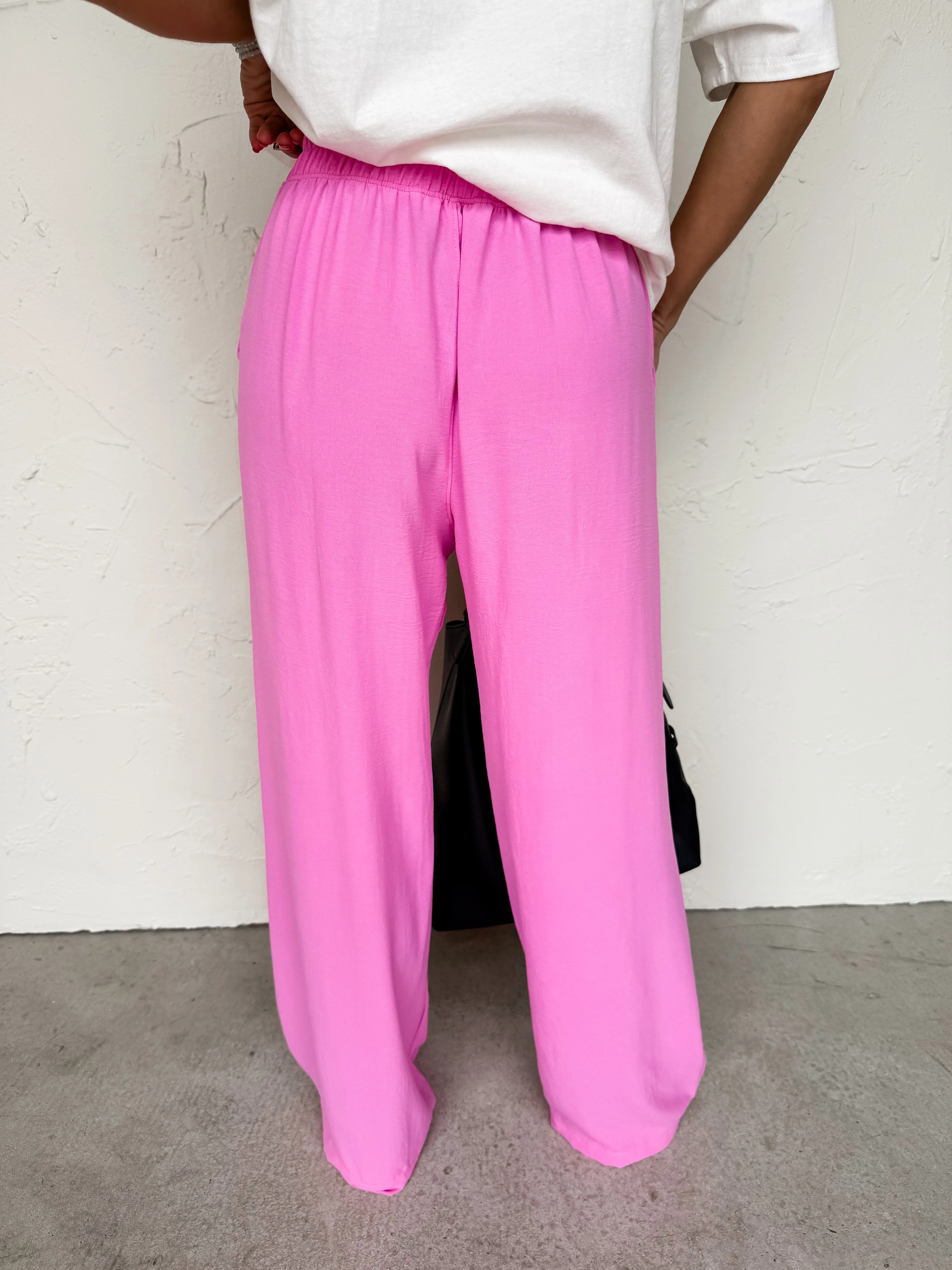 Office Fav Pleated Pants-Bubblegum