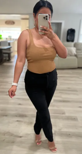 Office Hours High Waist Slim Trousers Pants