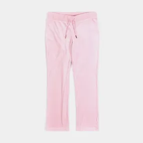 Og Big Bling Velour Womens Track Pants (Pink/Gold)