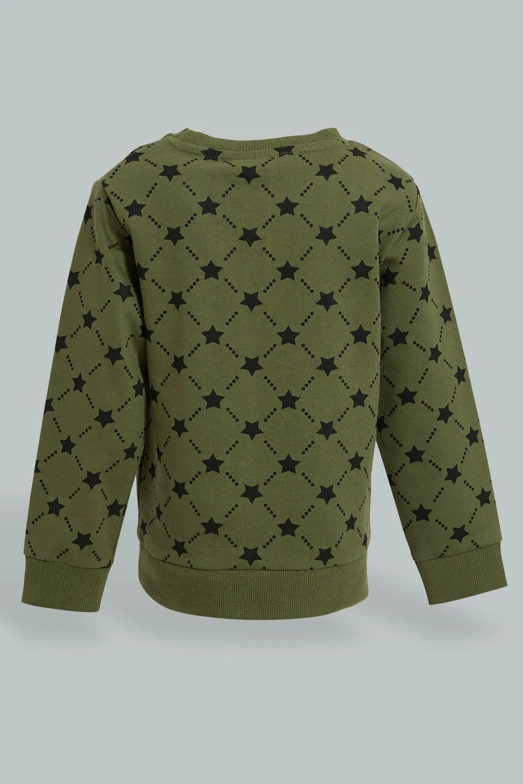 Olive Printed Jogger Set (2 Piece)