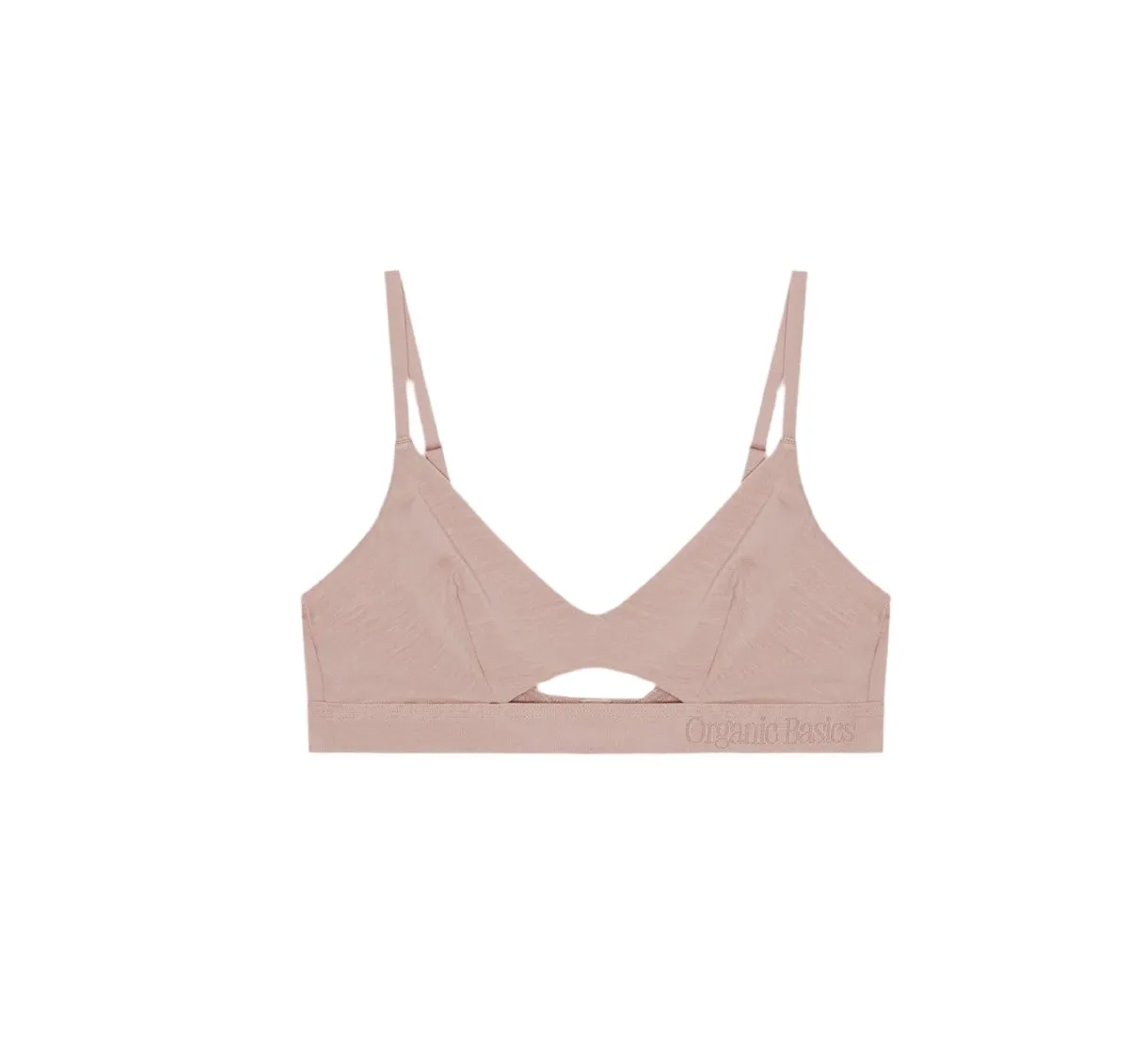 Organic Basics Soft Touch Bralette Dusty Rose