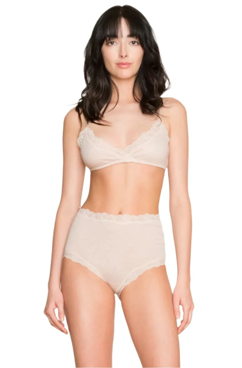 Organic Cotton Wrap Bralette