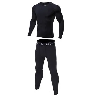 OSS - Gym Fitness Clothing Sets - Men Workout Outfit Apparel Gym Outdoor Compression Set