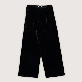 Pant Velour Space Blue Woman